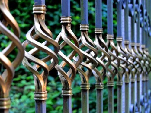 iron gate, wrought iron, metal gate